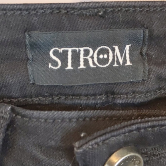 Strom tio skinny Raven black distressed jeans size 23 - Picture 6 of 8